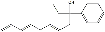 α-Ethyl-α-(2,5,7-octatrienyl)benzenemethanol Structure