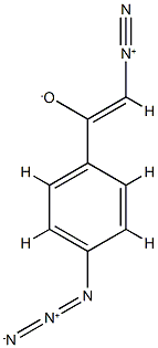 4-azido-alpha-diazoacetophenone Struktur