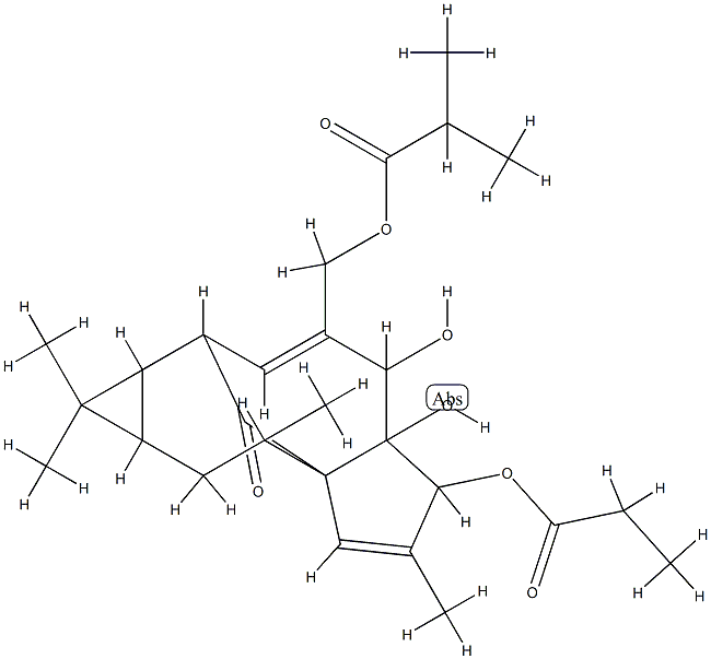 ingenol-3-propionate-20-isobutyrate Structure