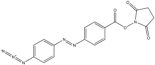4'-azidoazobenzene-4-oxysuccinimide ester Structure
