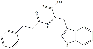 N(beta)-phenylpropionyltryptophan Struktur