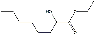 Octanoic acid 2-hydroxypropyl ester Structure