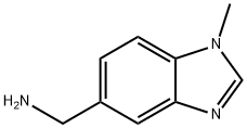 (1-甲基-1H-1,3-苯并咪唑-5-基)甲胺,747409-26-3,结构式