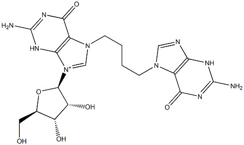 1-(7-guanyl)-4-(7-guanosinyl)butane 结构式