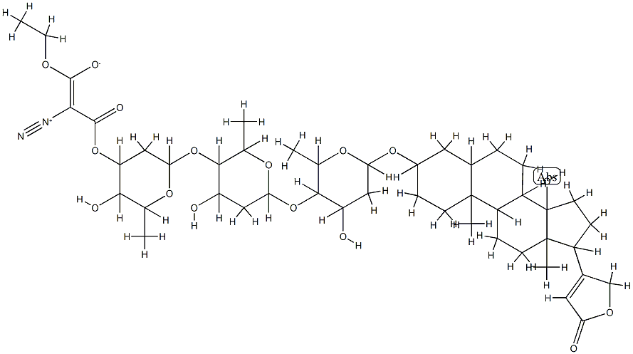 3'''-diazomalonyldigitoxin Struktur
