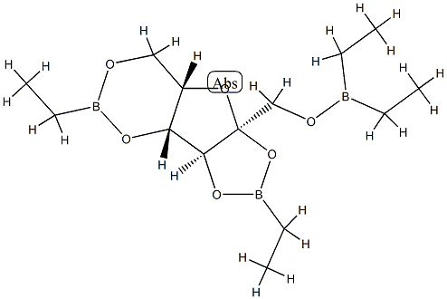 2-O,3-O:4-O,6-O-Bis(ethylboranediyl)-1-O-(diethylboryl)-α-L-sorbofuranose Structure