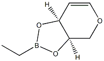 1,5-Anhydro-3-O,4-O-(ethylboranediyl)-2-deoxy-D-erythro-penta-1-enitol Struktur