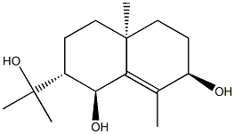(1S)-1,2,3,4,4a,5,6,7-Octahydro-2α-(1-hydroxy-1-methylethyl)-4aα,8-dimethyl-1β,7β-naphthalenediol Struktur