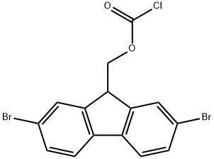(2,7-Dibromo-9-fluorenyl)methyl Chloroformate Struktur