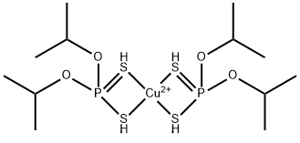 copper bis(O,O-diisopropyl) bis(dithiophosphate) Structure