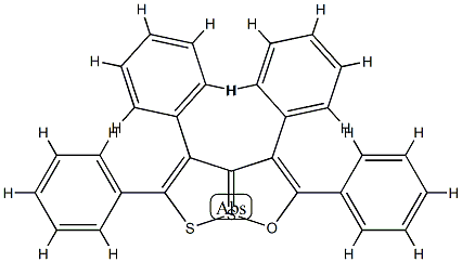 2,3,4,5-Tetraphenyl[1,2]dithiolo[1,5-b][1,2]oxathiole-7-SIV Structure