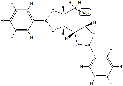 1-O,2-O:3-O,4-O-Bis(phenylboranediyl)-α-D-ribopyranose Structure