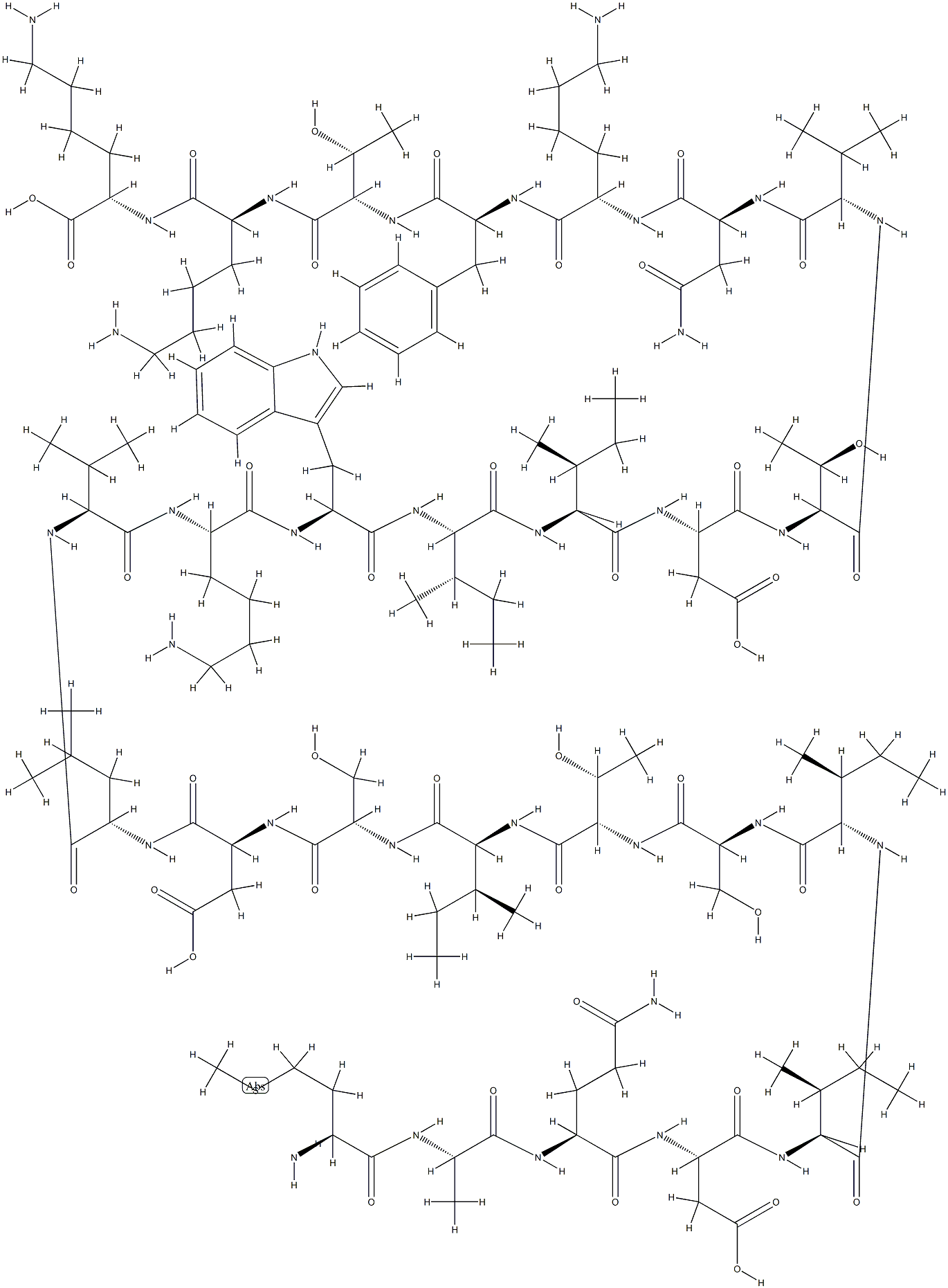 生物活性肽DELTA-HEMOLYSIN, 74838-20-3, 结构式