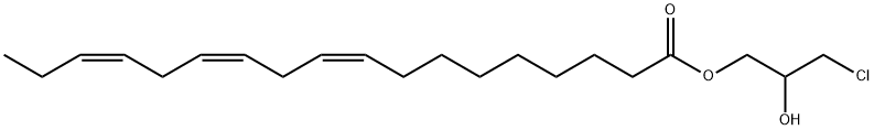 3-クロロ-1,2-プロパンジオール=1-リノレナート標準品 化学構造式