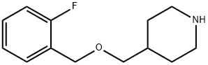 4-(2-Fluoro-benzyloxymethyl)-piperidine Structure