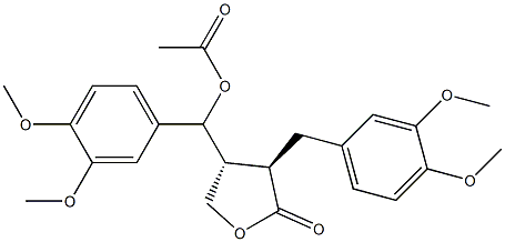 5-Acetoxymatairesil dimethyl ether Structure