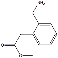 2-(2-(氨基甲基)苯基)乙酸甲酯 结构式