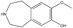 1H-3-Benzazepin-7-ol,2,3,4,5-tetrahydro-8-methoxy-(9CI) Structure