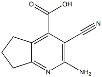 5H-Cyclopenta[b]pyridine-4-carboxylicacid,2-amino-3-cyano-6,7-dihydro-(9CI) Struktur