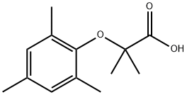 Propanoic acid, 2-Methyl-2-(2,4,6-triMethylphenoxy)-, 75066-21-6, 结构式