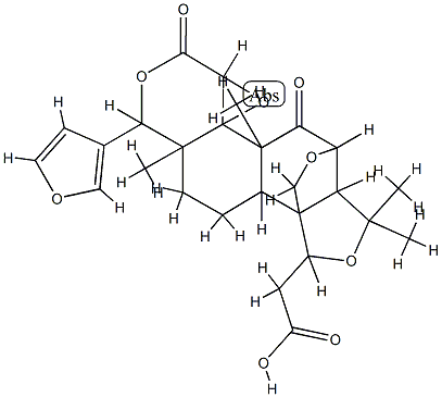 19-Deoxy-6β,19-epoxylimonoic acid 16,17-lactone Structure