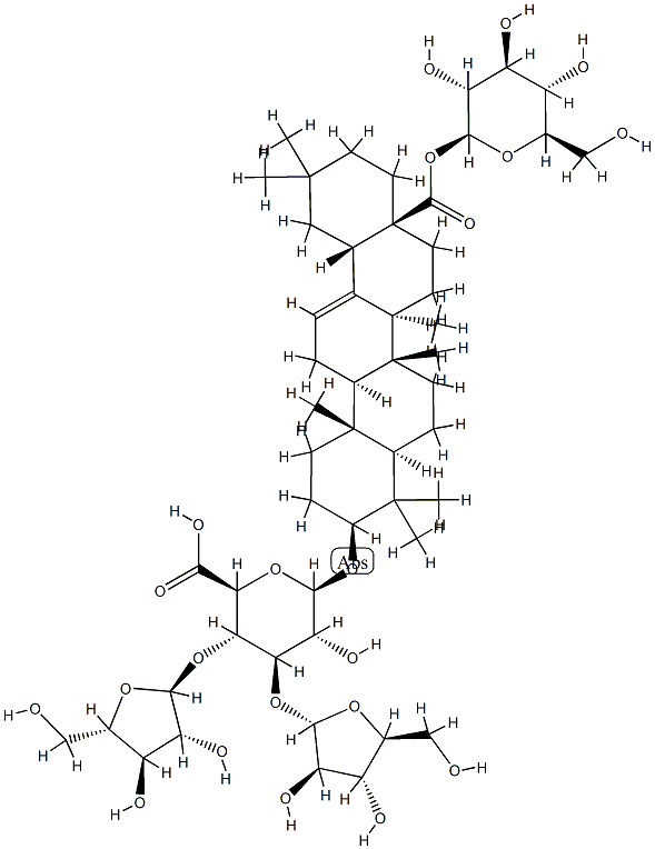 木皂苷B, 7518-23-2, 结构式