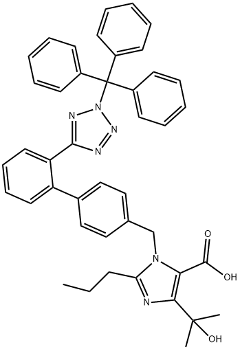 N2-Trityl OlMesartan Acid Structure