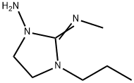 1-Imidazolidinamine,2-(methylimino)-3-propyl-(9CI) Struktur