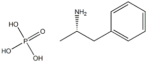 Dextroamphetamine phosphate Structure