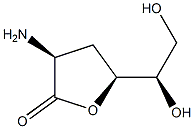 D-arabino-Hexonic acid, 2-amino-2,3-dideoxy-, gamma-lactone (9CI) Struktur