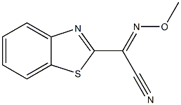 2-Benzothiazoleacetonitrile,alpha-(methoxyimino)-(9CI) Struktur
