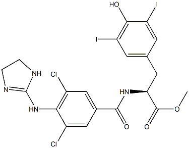 4-carboxyclonidine-methyl 3,5-dichlorotyrosine Struktur