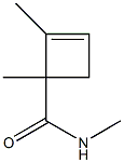 2-Cyclobutene-1-carboxamide,N,1,2-trimethyl-(9CI) 结构式