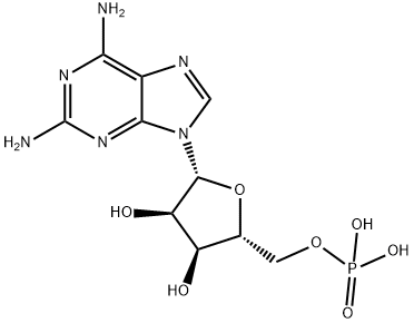 5'-Adenylic acid, 2-amino- Struktur