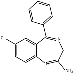 N-desmethyl-N(4)-desoxychlordiazepoxide Structure