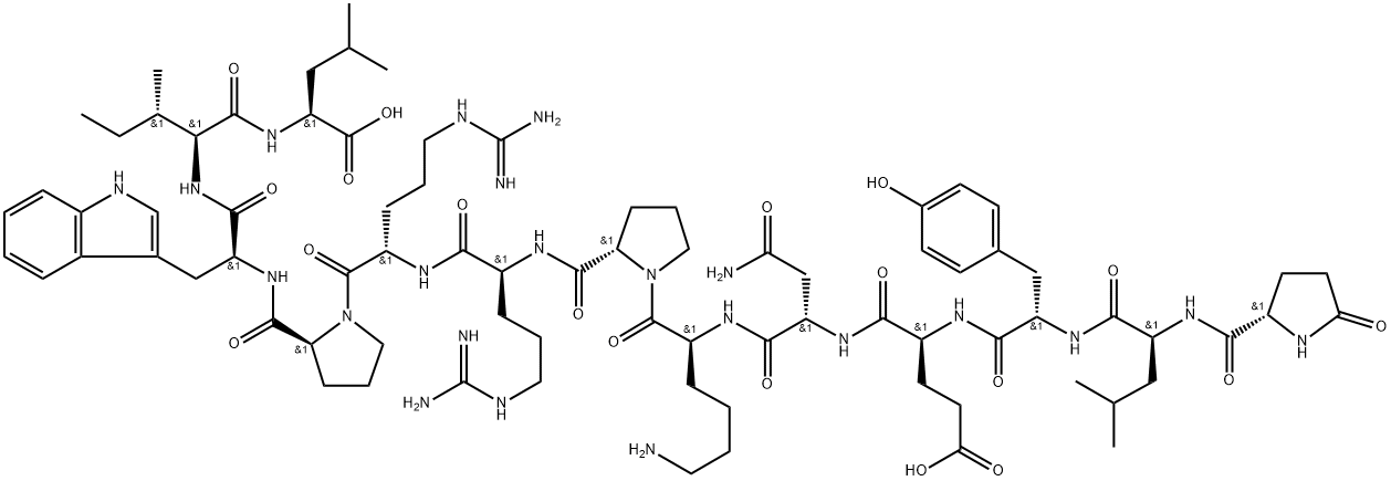 神经降压肽[TRP11]-NEUROTENSIN, 75644-95-0, 结构式