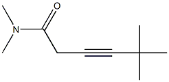 3-Hexynamide,N,N,5,5-tetramethyl-(9CI) 结构式