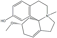 1,6-Didehydro-15-hydroxy-3β-methoxy-9-methylerythrinan-9-ium Struktur