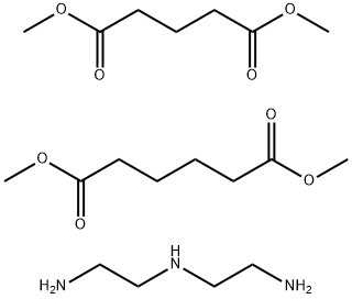 Hexanedioic acid, dimethyl ester, polymer with N-(2-aminoethyl)-1,2-ethanediamine and dimethyl pentanedioate Struktur