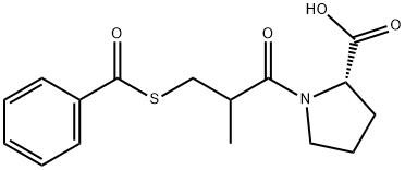 S-benzoyl captopril Struktur