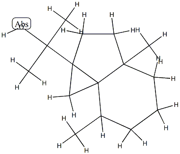 Octahydro-α,α,3a,7-tetramethyl-1H-cycloprop[c]indene-1a-methanol Struktur