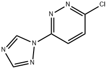 3-クロロ-6-(1H-1,2,4-トリアゾール-1-イル)ピリダジン 化学構造式
