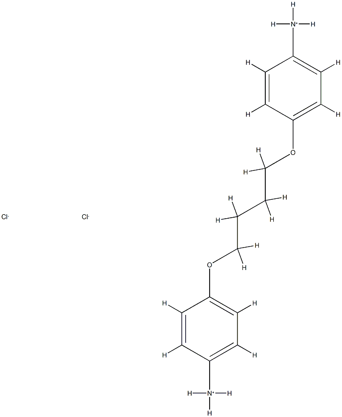 [4-[4-(4-azaniumylphenoxy)butoxy]phenyl]azanium dichloride Structure