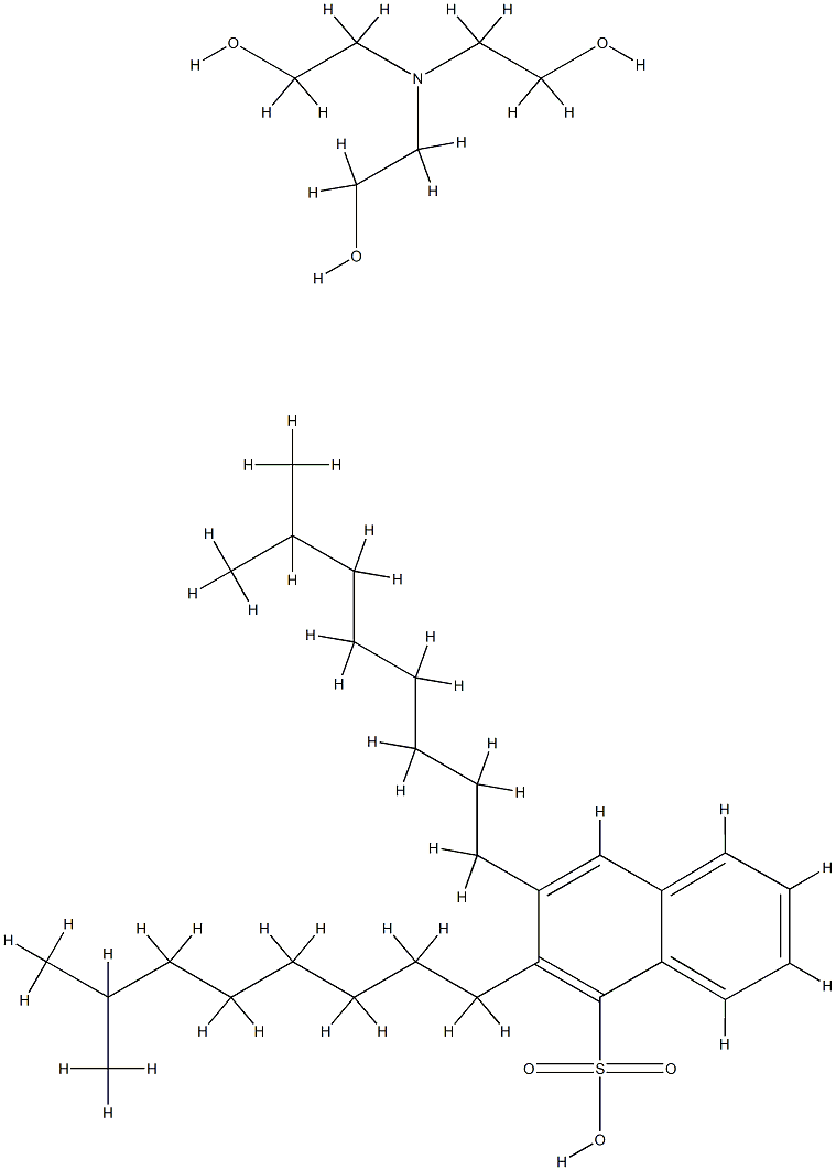 diisononylnaphthalenesulphonic acid, compound with 2,2',2''-nitrilotriethanol (1:1) Structure