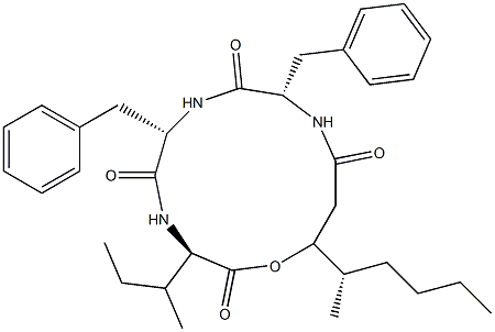 N-[N-[N-(3-하이드록시-4-메틸-1-옥소옥틸)-L-페닐알라닐]-L-페닐알라닐]-D-알로이소류신λ-락톤