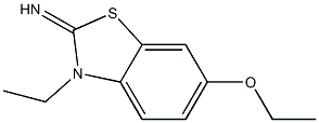 2(3H)-Benzothiazolimine,6-ethoxy-3-ethyl-(9CI) Structure