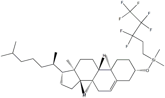 3β-[[(3,3,4,4,5,5,5-Heptafluoropentyl)dimethylsilyl]oxy]cholest-5-ene Structure