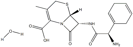 头孢拉定一水合物, 75975-70-1, 结构式