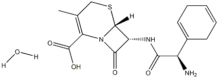 头孢拉定一水合物 结构式