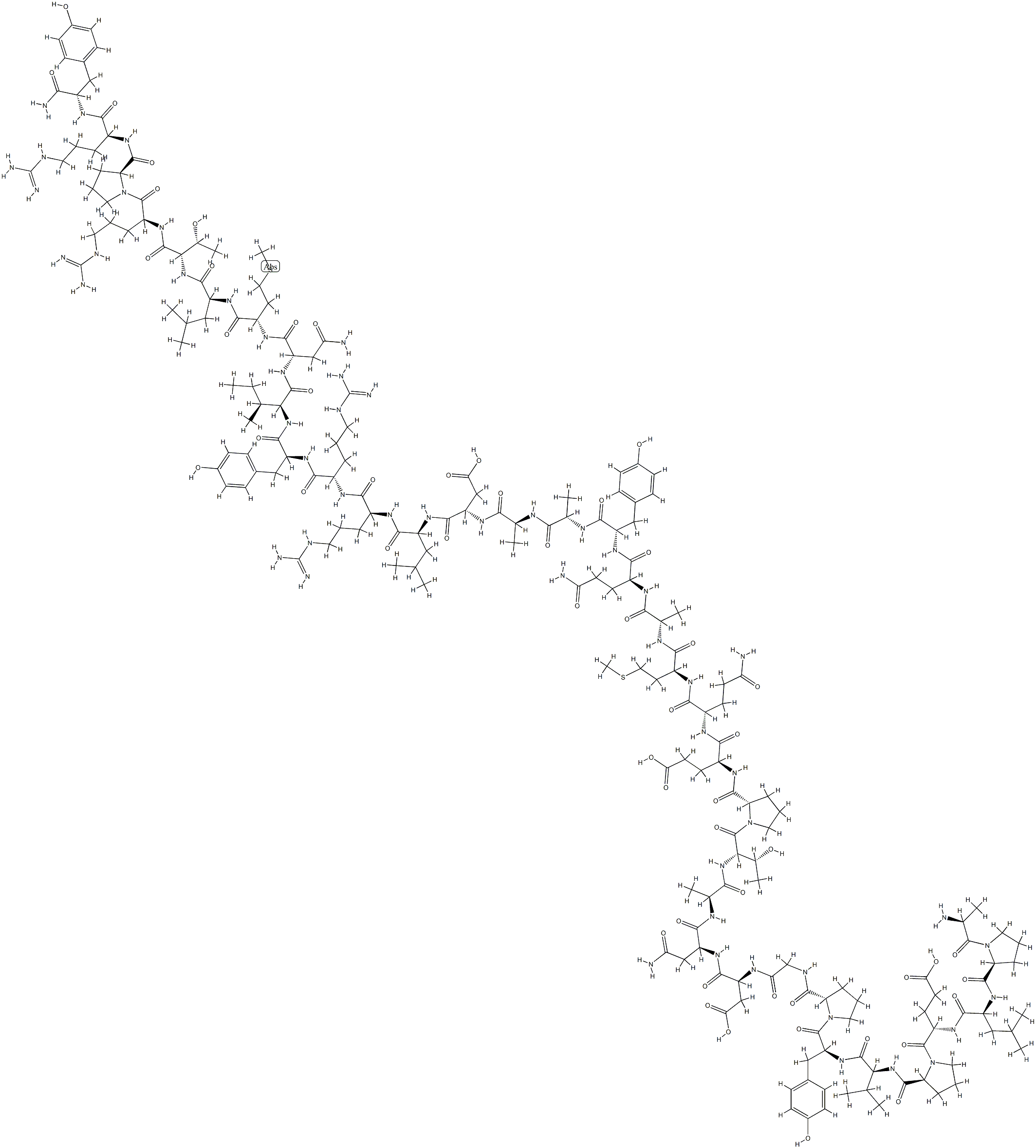 PANCREATIC POLYPEPTIDE, HUMAN Struktur